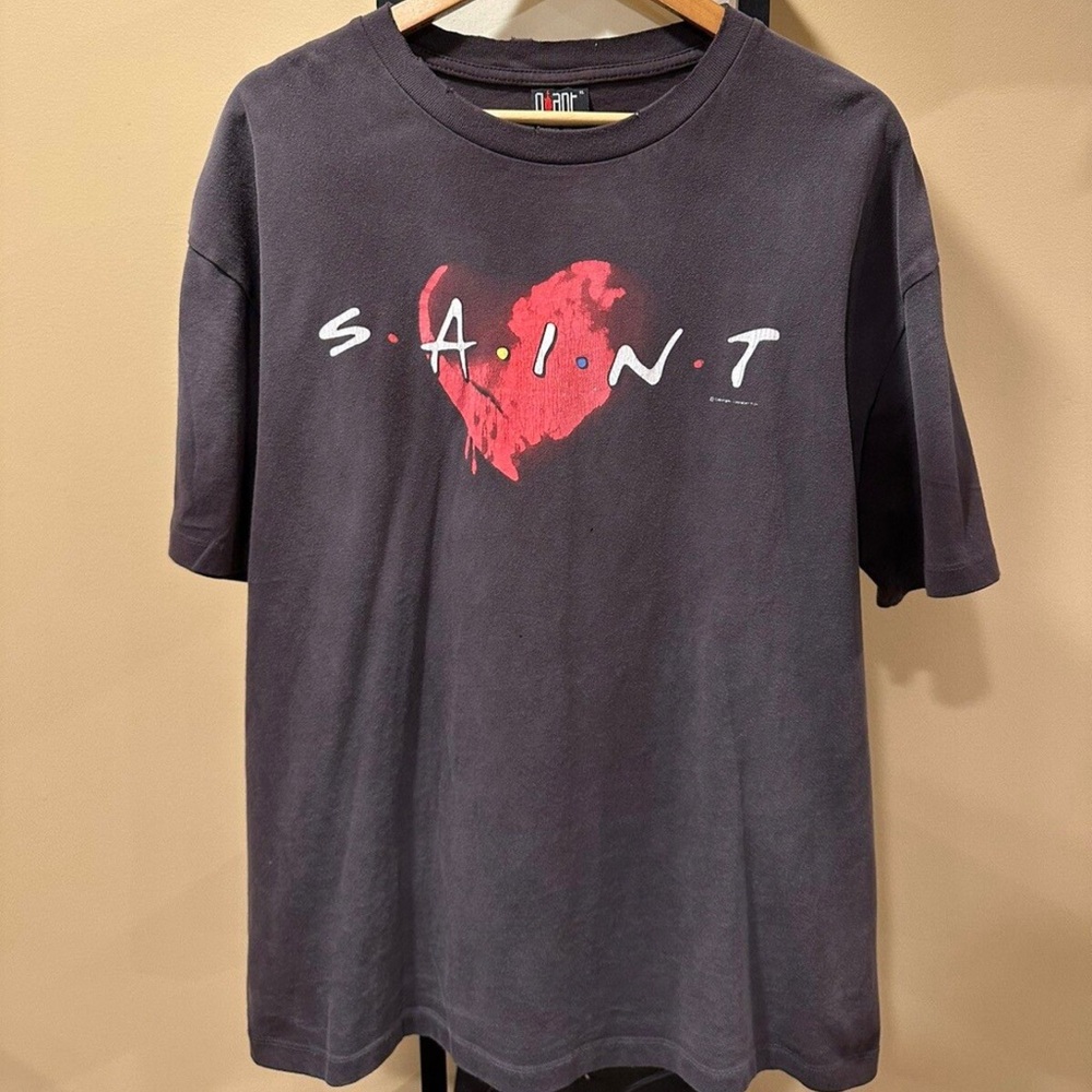 Saint Michael x Readymade Heart Nightmare Black Vintage Tee